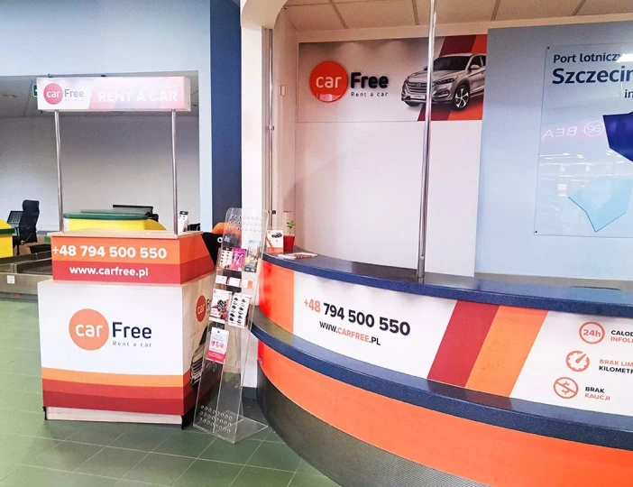Wynajem aut na lotniskuw Szczecinie / fot. CarFree